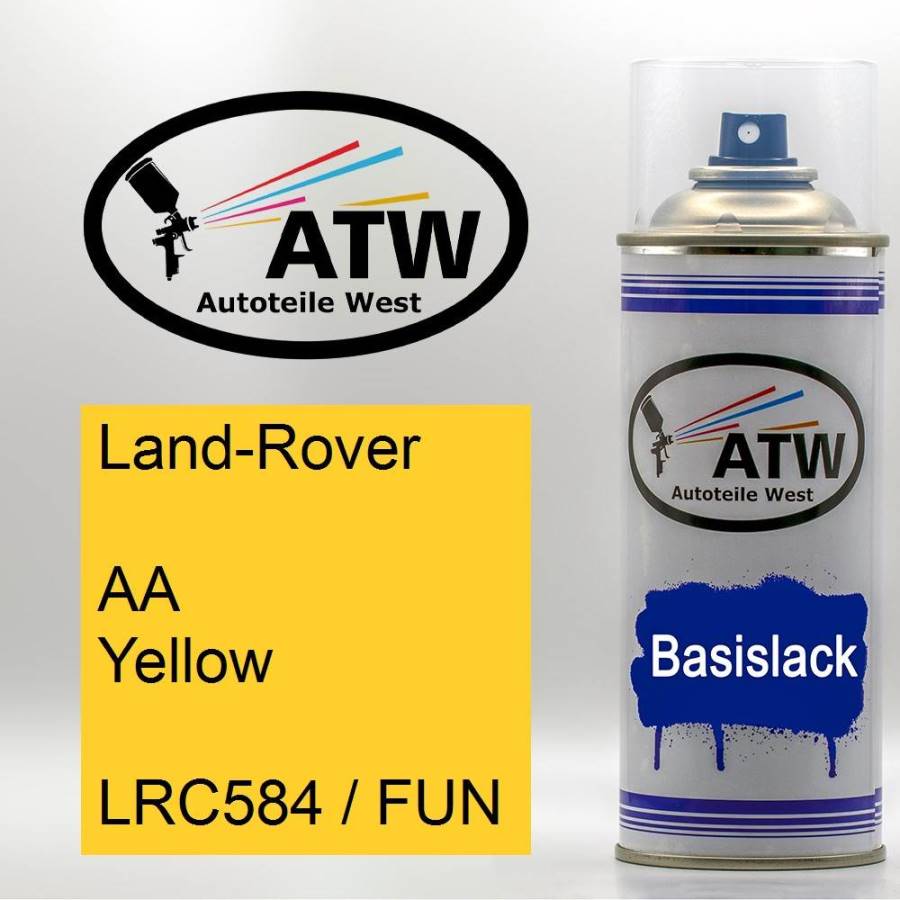 Land-Rover, AA Yellow, LRC584 / FUN: 400ml Sprühdose, von ATW Autoteile West.